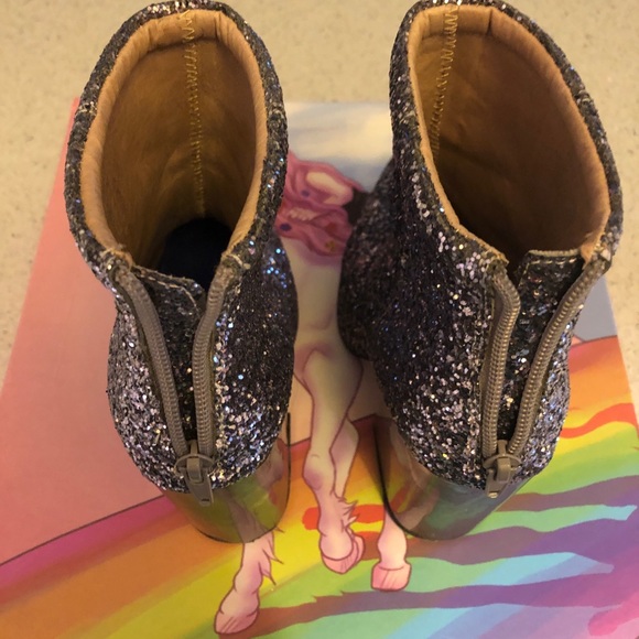 Jeffrey Campbell Truly Glitter Booties. - Picture 6 of 10